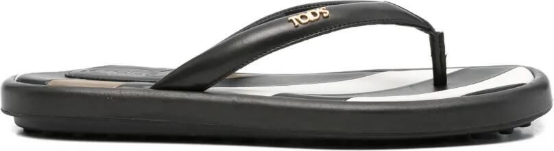 Tod's Sandalen met logo Zwart
