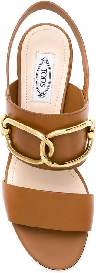Tod's Sandalen met open neus Bruin - Foto 4