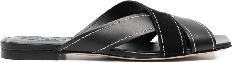 Tod's Sandalen met veters en hak Zwart