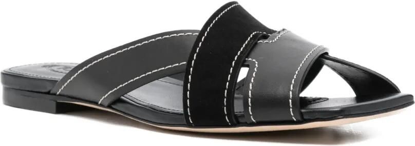 Tod's Sandalen met veters en hak Zwart - Foto 4