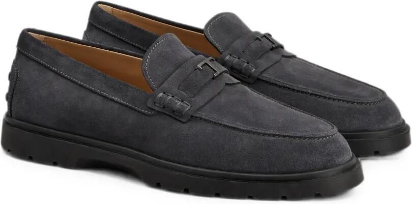 Tod's Selleria loafers met logoplakkaat Grijs - Foto 4
