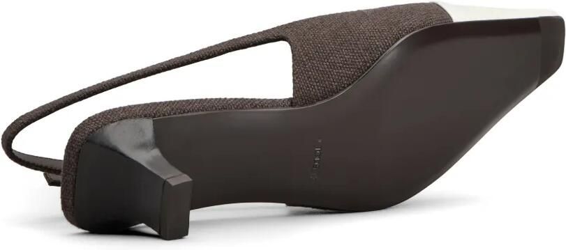 Tod's Slingback pumps met krokodillen-reliëf Bruin - Foto 5