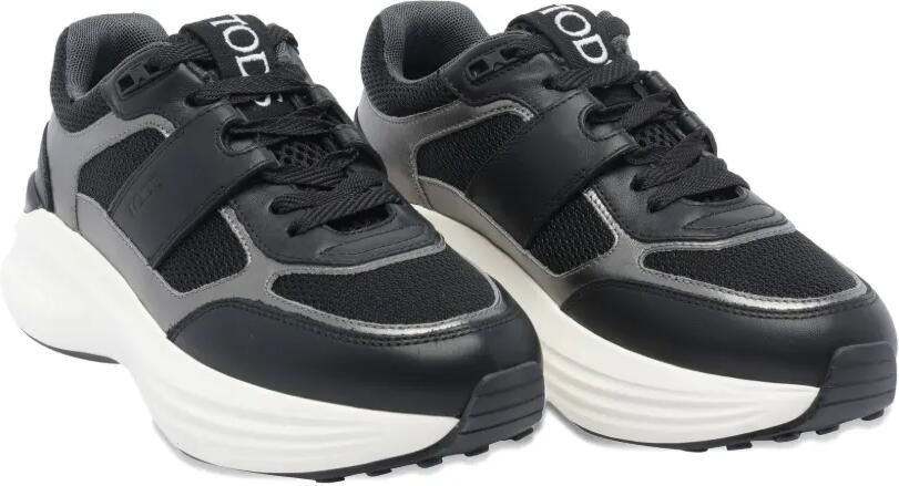 Tod's Sneakers met leren vlakken Grijs - Foto 4