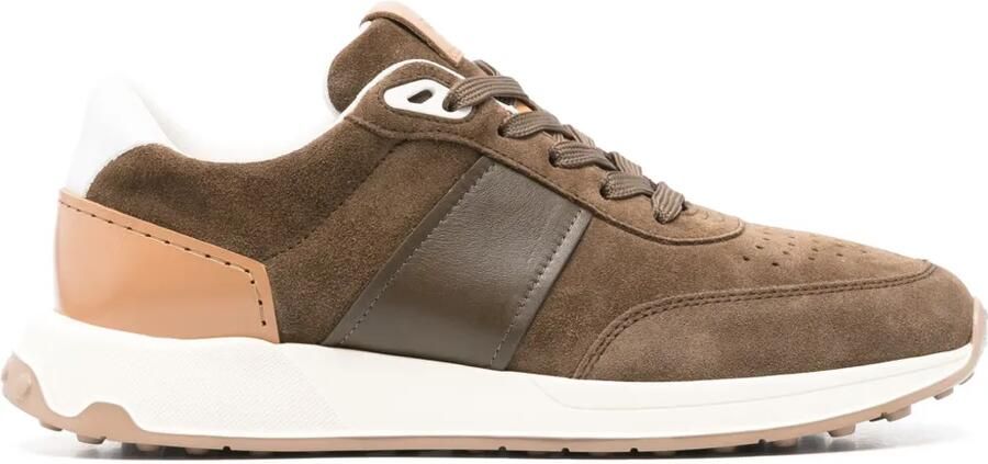 Tod's Sneakers met logopatch Bruin