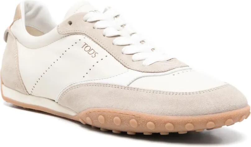 Tod's Sneakers met suède vlakken Wit - Foto 3