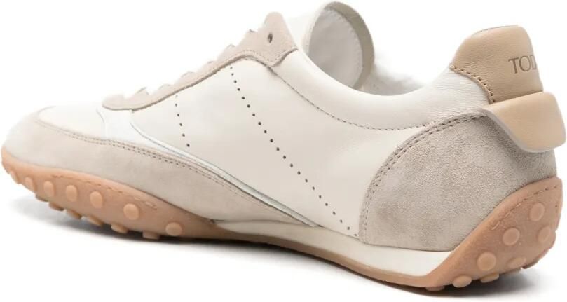 Tod's Sneakers met suède vlakken Wit - Foto 4