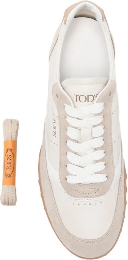 Tod's Sneakers met suède vlakken Wit - Foto 2