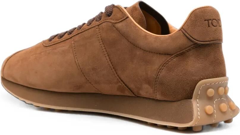 Tod's Sneakers met vlakken en logo-reliëf Bruin