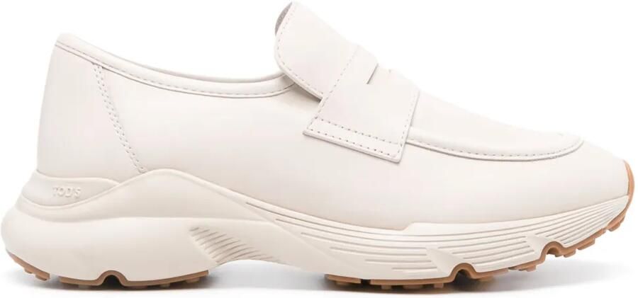 Tod's Sportieve leren loafers Beige