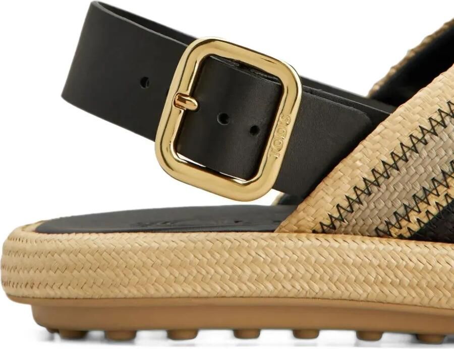 Tod's striped crossover-strap sandals Beige - Foto 2