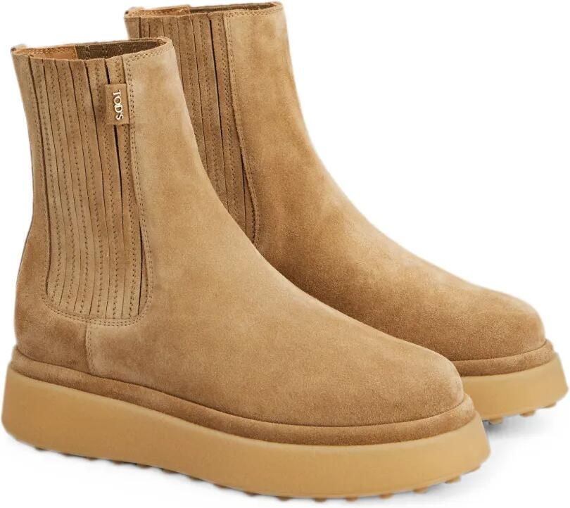 Tod's Suède Chelsea laarzen Beige - Foto 3