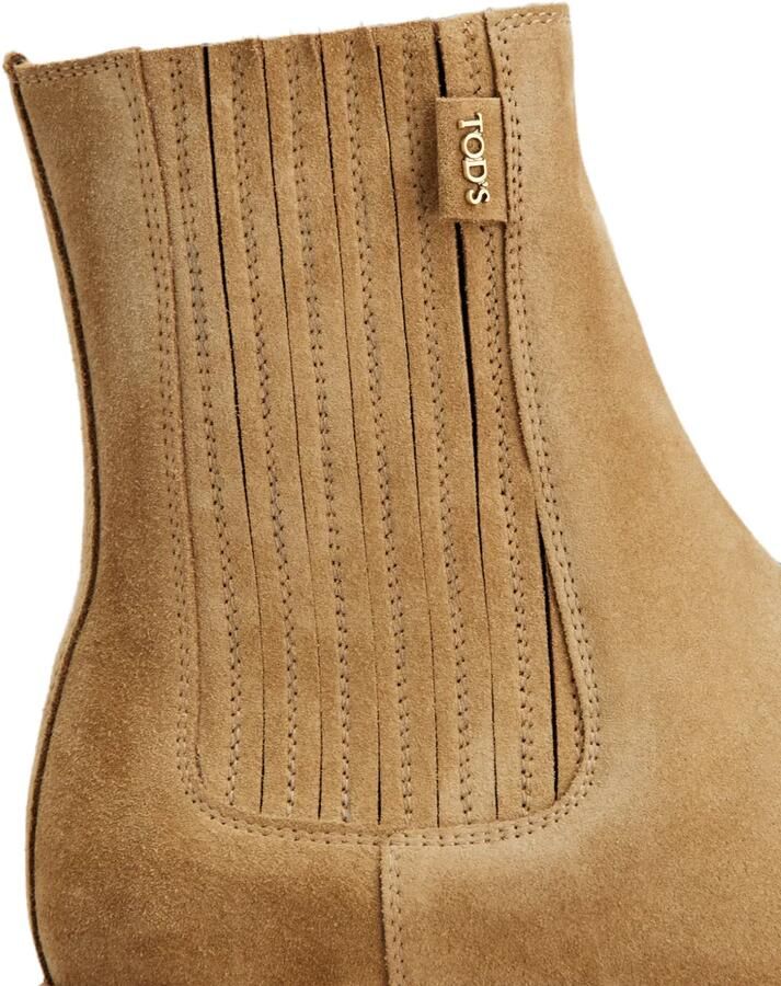 Tod's Suède Chelsea laarzen Beige - Foto 2