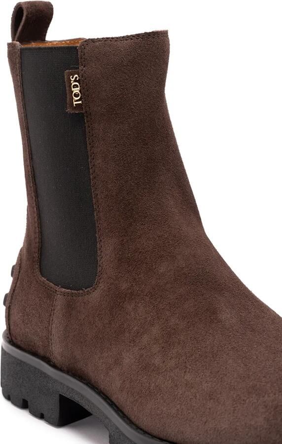 Tod's Suède enkellaarzen Bruin - Foto 4
