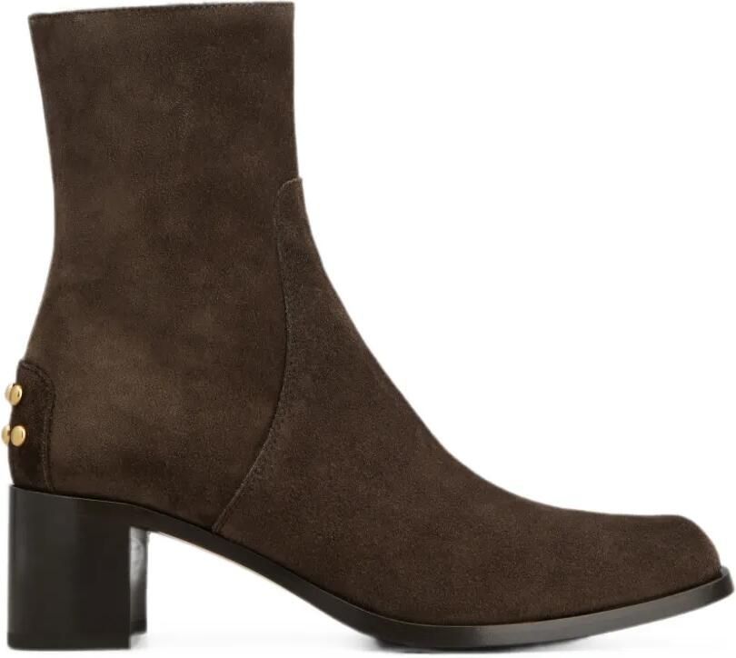 Tod's Suède enkellaarzen met Gommini-studs Bruin