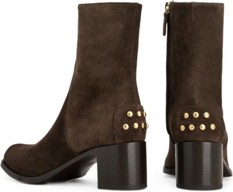 Tod's Suède enkellaarzen met Gommini-studs Bruin - Foto 4