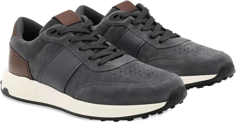 Tod's Suède leren sneakers met vlak Blauw - Foto 3