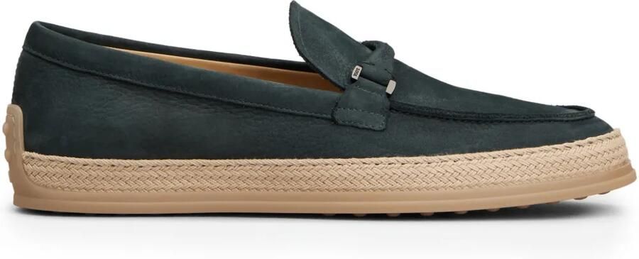 Tod's Suède loafers Groen