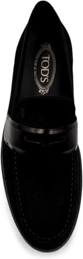 Tod's Suède loafers met plateauzool Zwart - Foto 2