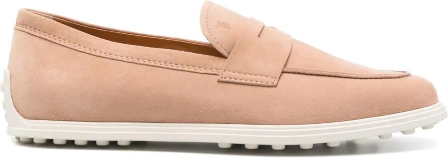 Tod's Suède loafers Roze