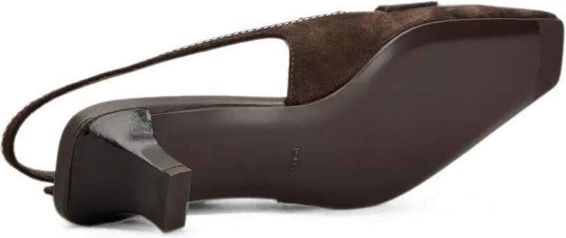 Tod's Suède slingback pumps Bruin - Foto 5