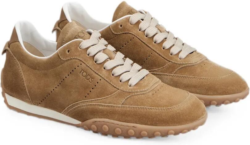 Tod's Suède sneakers met logo-reliëf Beige - Foto 4