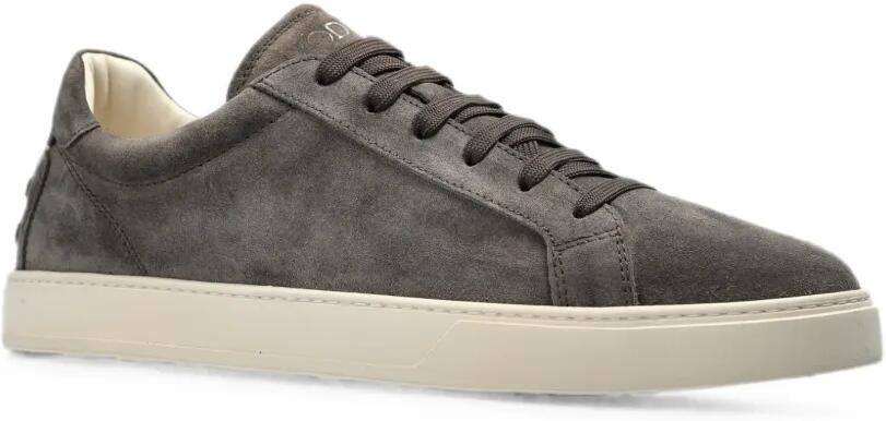 Tod's Suède sneakers met logo-reliëf Grijs