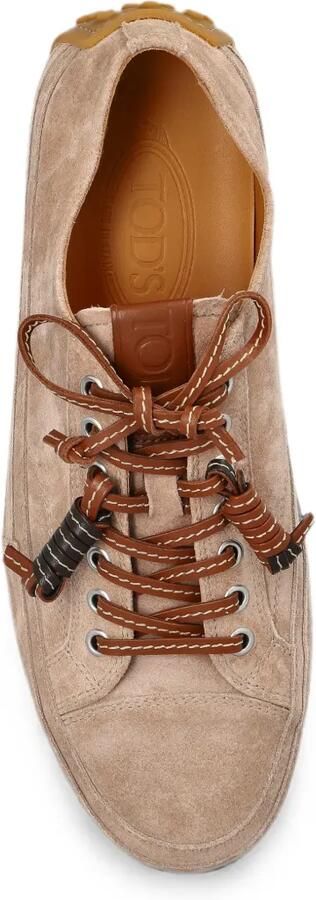 Tod's Suède sportschoenen Beige - Foto 5
