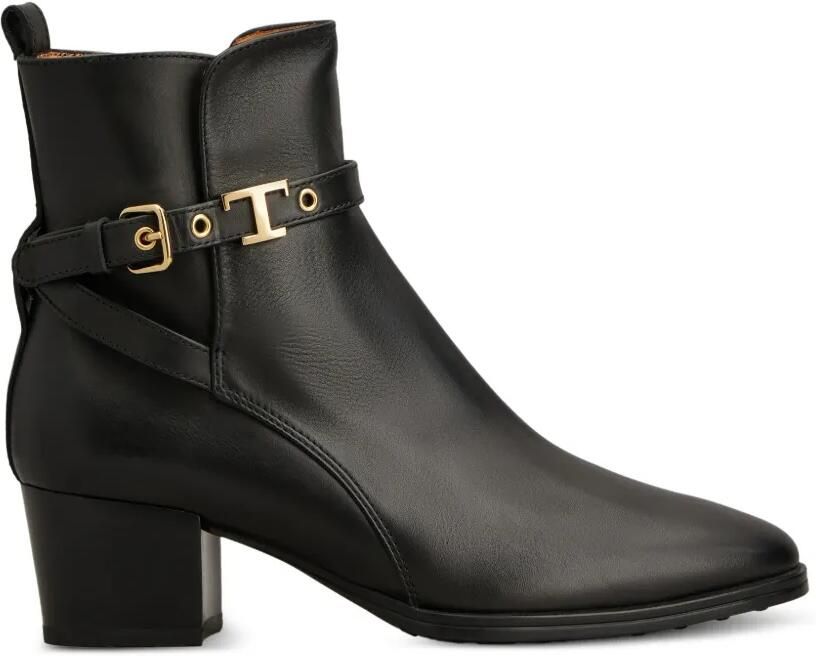 Tod's T Timeless enkellaarzen met gesp Zwart