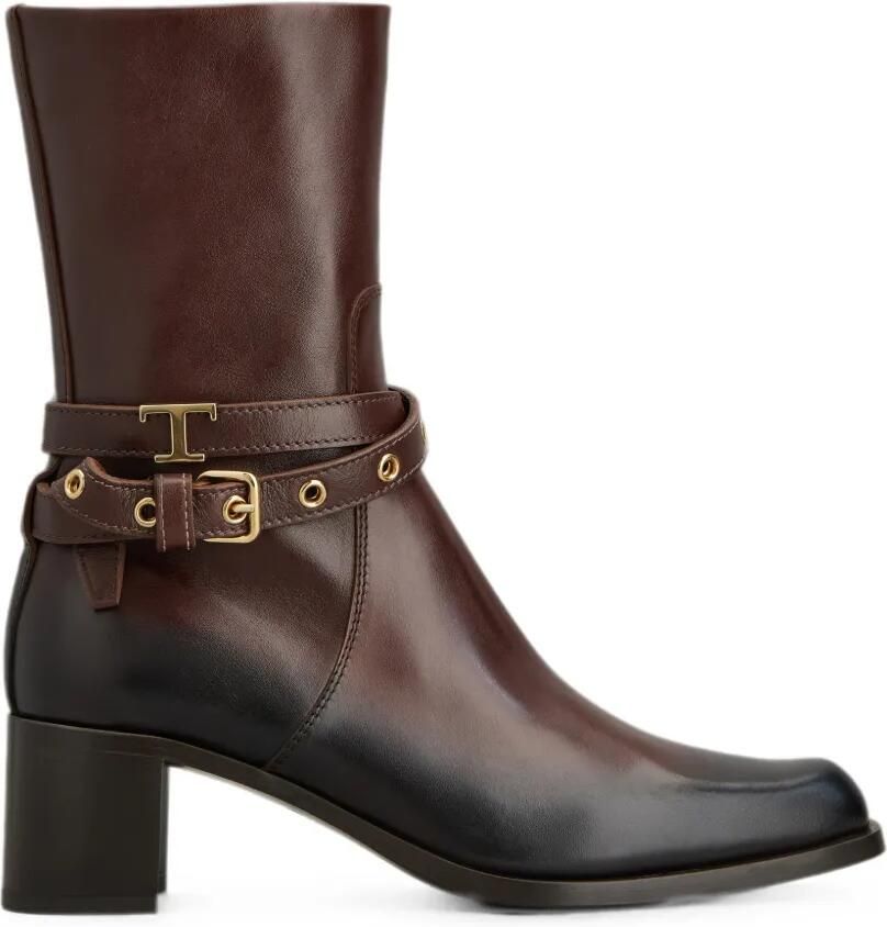 Tod's T Timeless laarzen met gesp Bruin