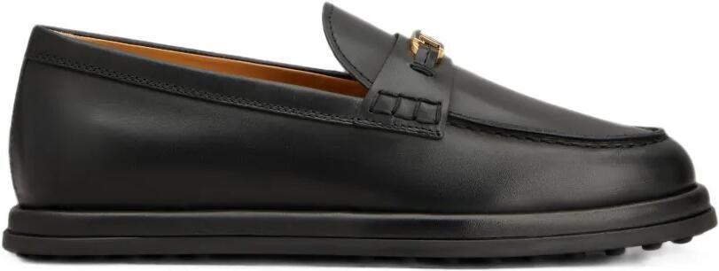 Tod's T Timeless leren loafers Zwart