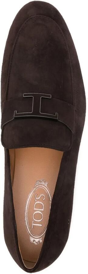 Tod's T Timeless pashmy suède loafers Bruin - Foto 4