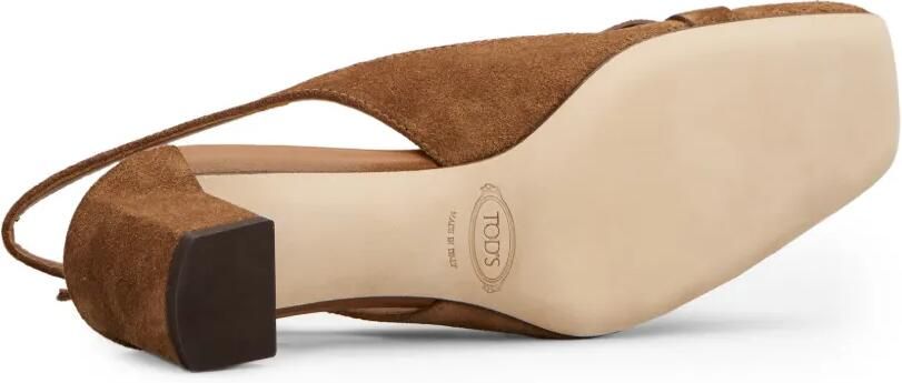 Tod's T Timeless slingback pumps Bruin - Foto 4