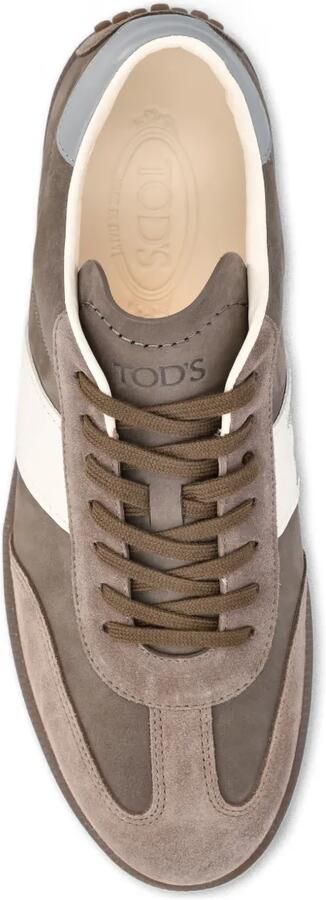 Tod's Tabs gestreepte sneakers met vlakken Bruin - Foto 4