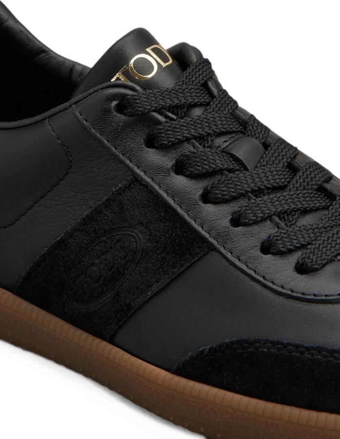 Tod's Tabs leren sneakers met vlakken Zwart