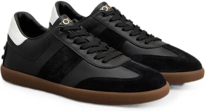Tod's Tabs leren sneakers met vlakken Zwart - Foto 3
