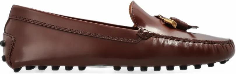Tod's Leren loafers met kwastje Bruin