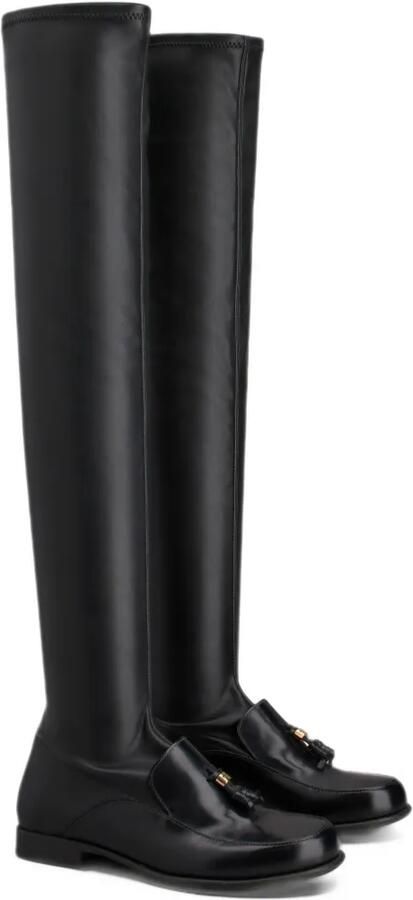 Tod's tassel-detail over-the-knee boots Zwart - Foto 2