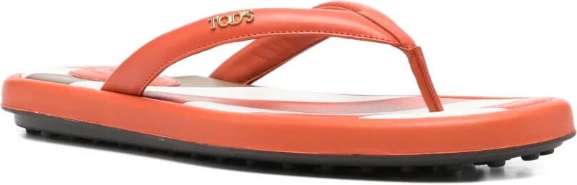Tod's Teenslippers met streepdetail Oranje - Foto 4