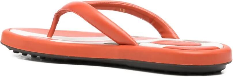 Tod's Teenslippers met streepdetail Oranje