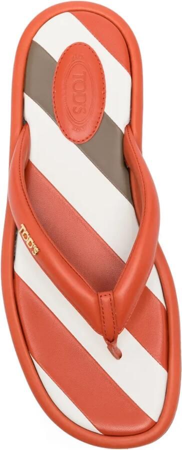 Tod's Teenslippers met streepdetail Oranje - Foto 3