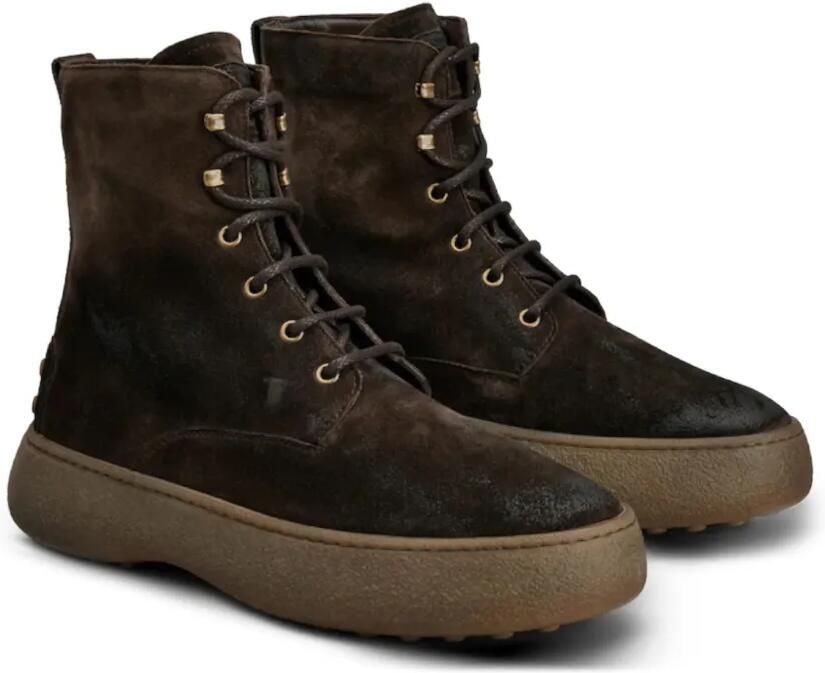 Tod's Veterlaarzen met monogram-reliëf Bruin - Foto 4