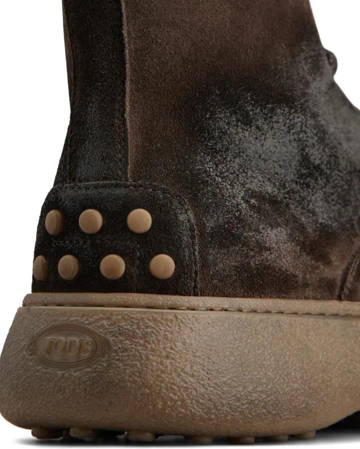 Tod's Veterlaarzen met monogram-reliëf Bruin - Foto 2