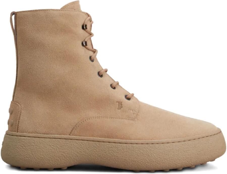Tod's Veterlaarzen met reliëf Beige