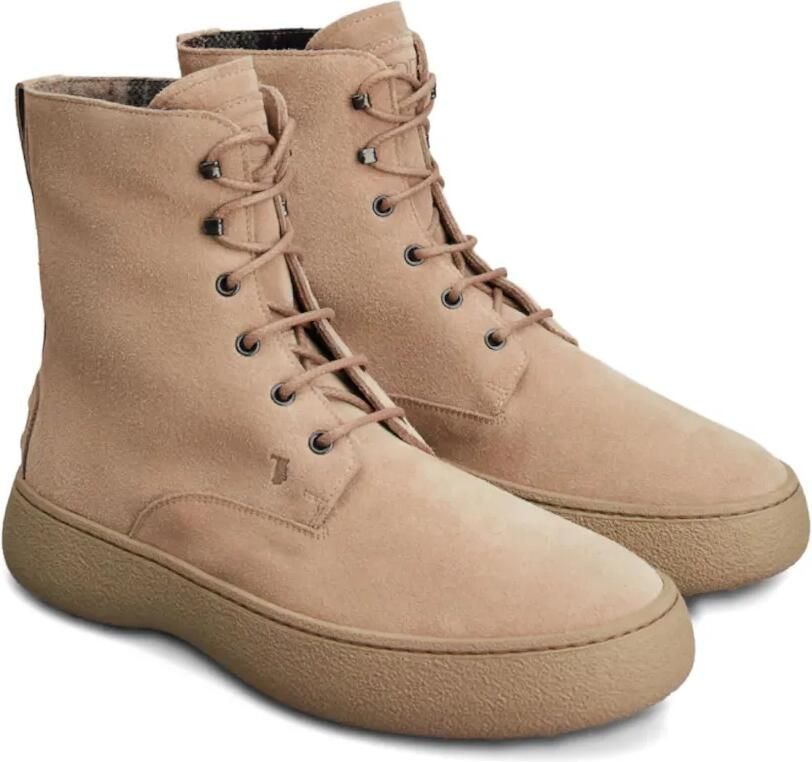 Tod's Veterlaarzen met reliëf Beige - Foto 4