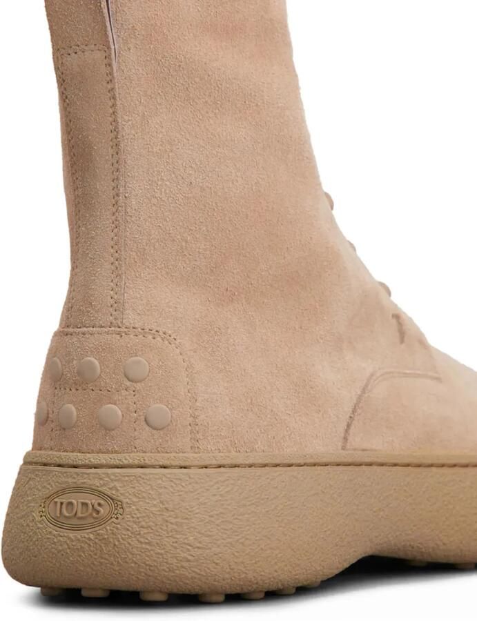Tod's Veterlaarzen met reliëf Beige - Foto 3
