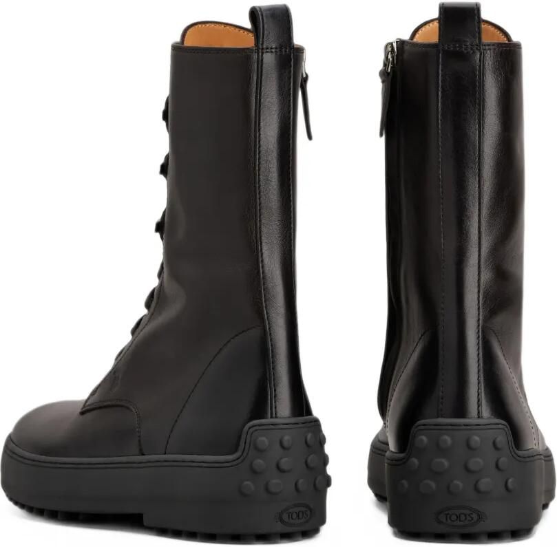 Tod's Winter Gommino ankle boots in leather Bruin - Foto 3
