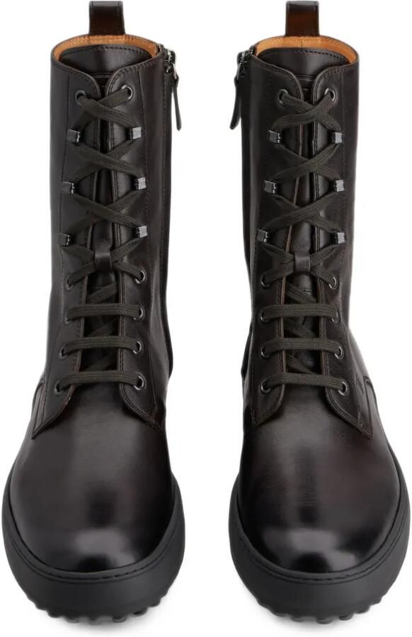 Tod's Winter Gommino ankle boots in leather Bruin - Foto 5
