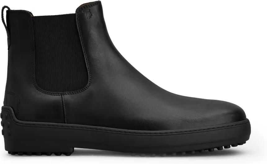 Tod's Winter Gommino Chelsea leren laarzen Zwart