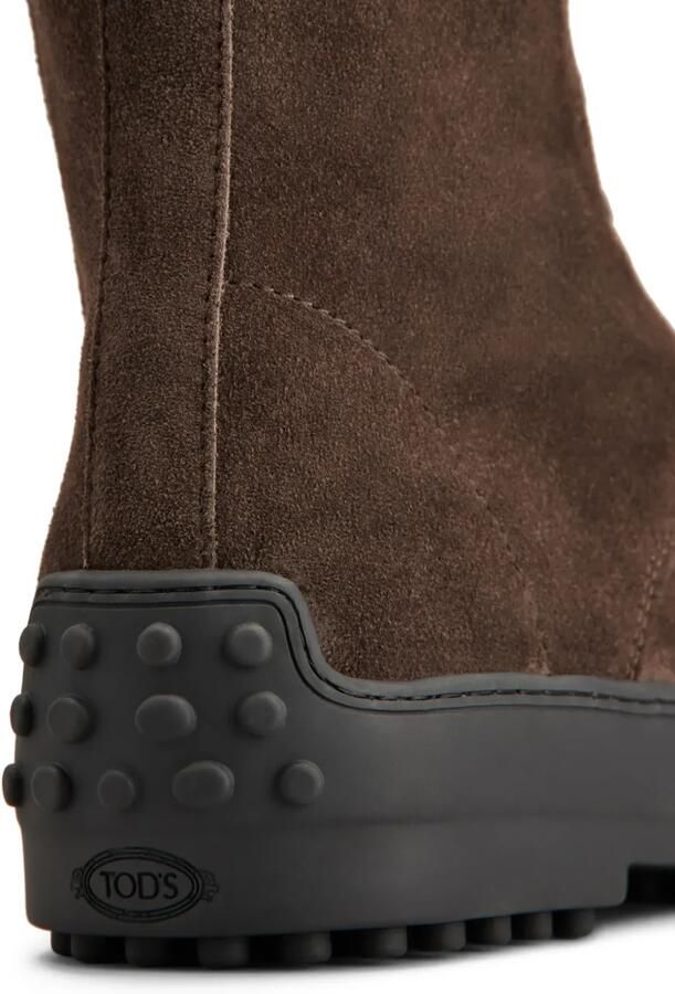 Tod's Winter Gommino suède enkellaarzen Bruin - Foto 4