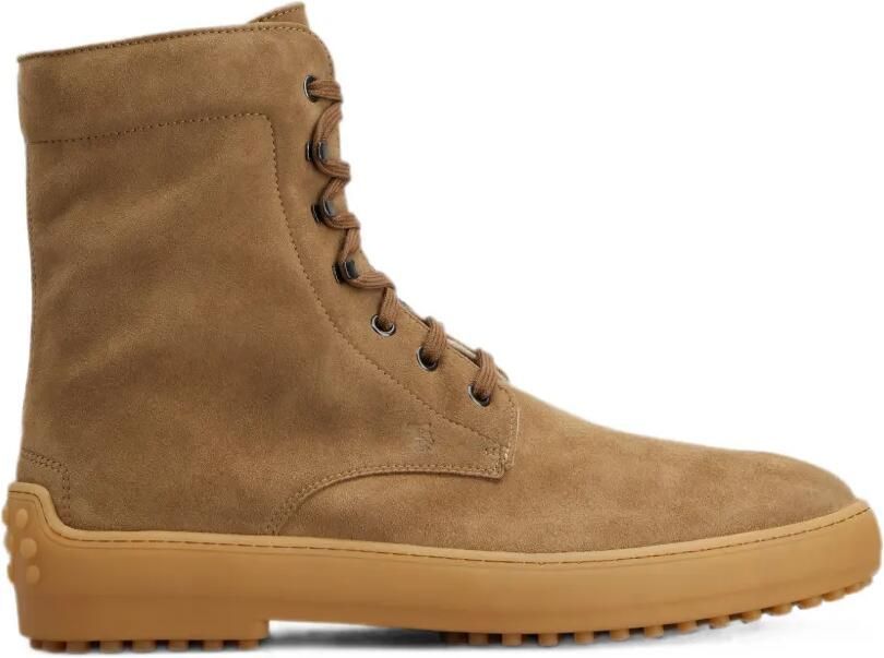 Tod's Winter Gommino suède enkellaarzen Bruin